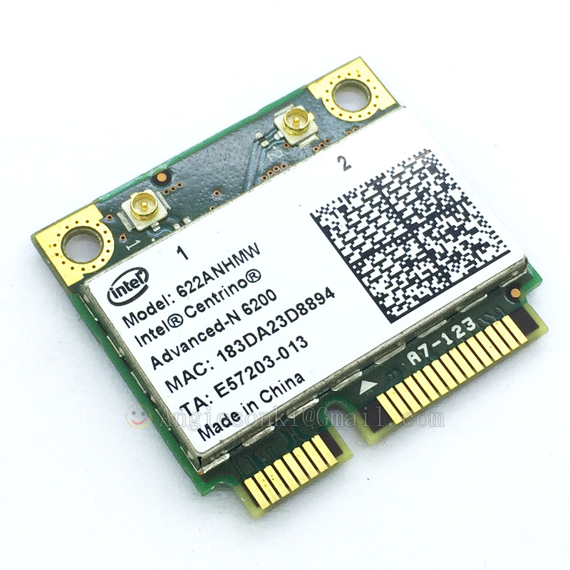 INTEL 6200 ADVANCED-N Dual Band 2.4/5Ghz 622ANHMW Laptop WiFi Card DELL 2GGYM