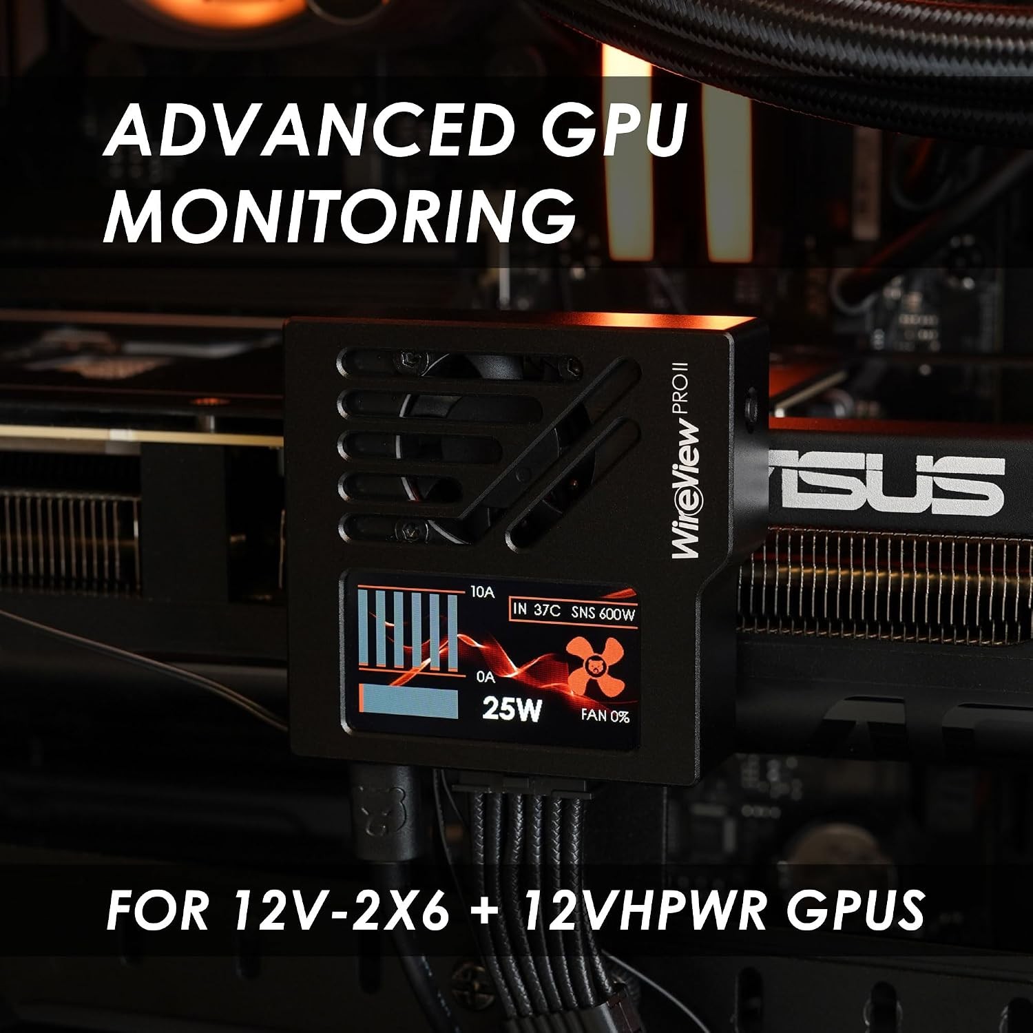 Thermal Grizzly WireView Pro II GPU monitor (Reversed) 12VHPWR GPU – Black