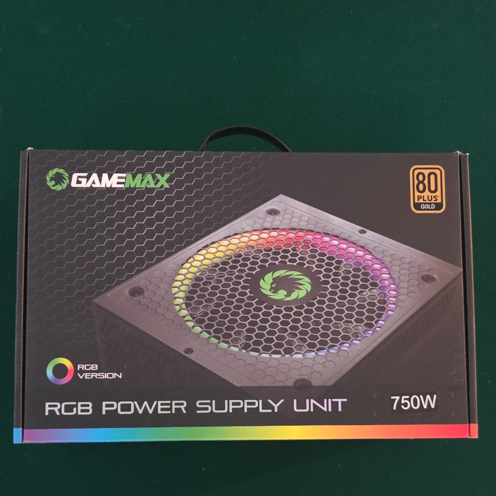 Game Max RGB-750 ATX 750W 80 Plus Gold RGB Lighting Power Supply Unit