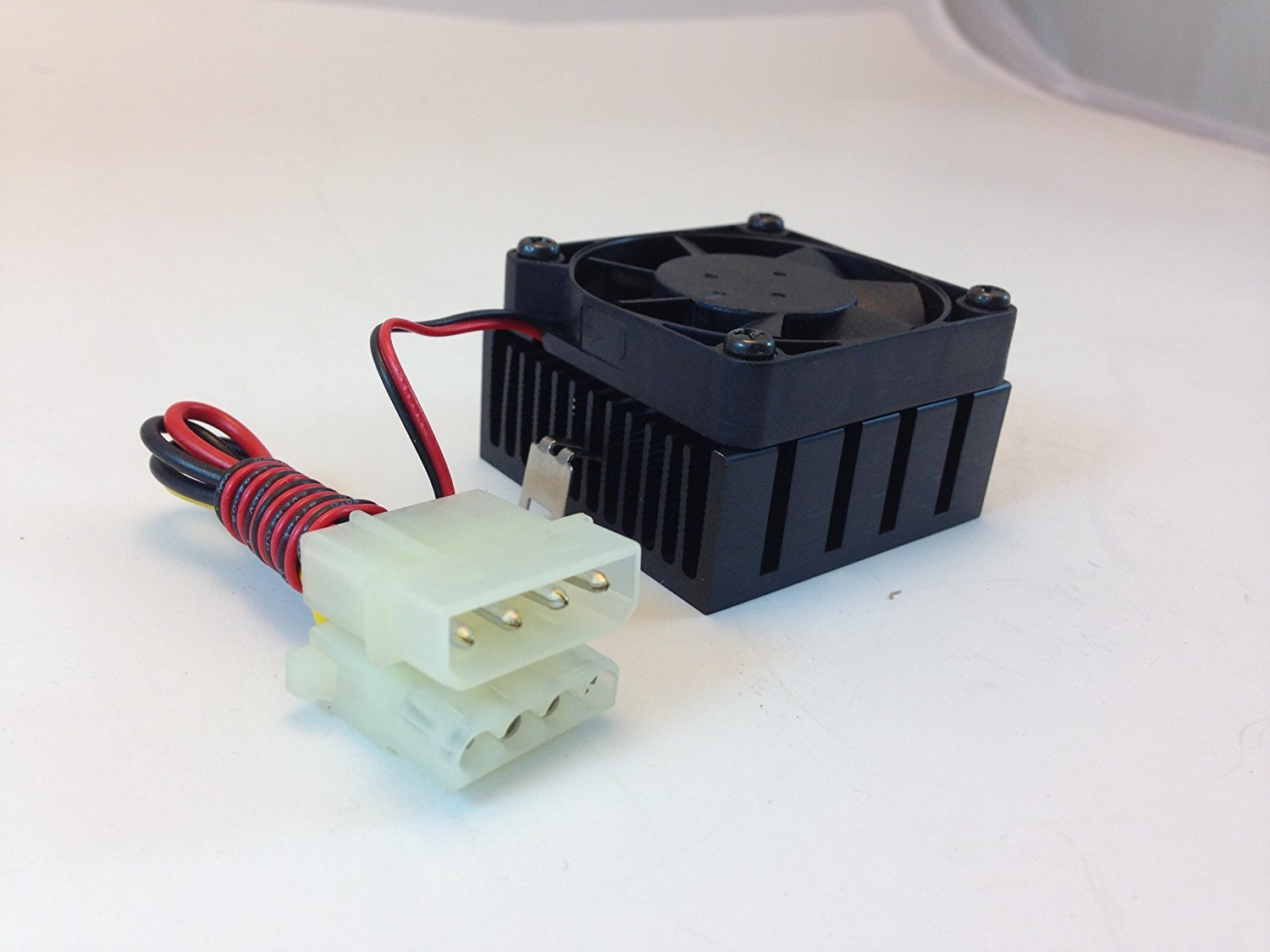 CES CPU COOLING FAN w/HEAT SINK 50mm X 55mm X 30mm Dual 4 Pin Conn #ZDPS5021B1
