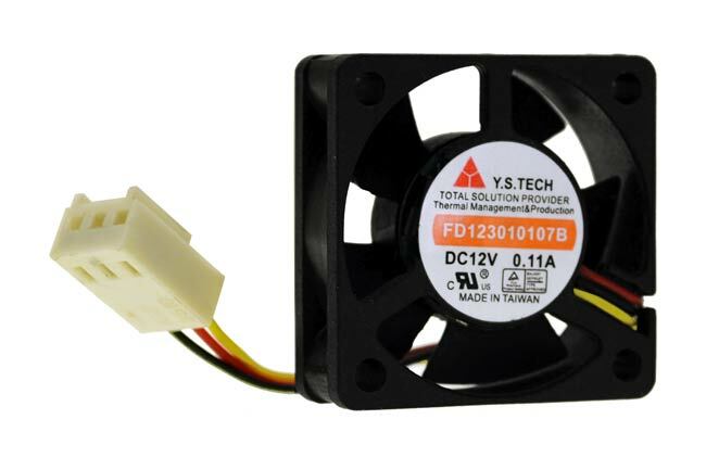 YS Tech FD123010107B 12V 0.11A High Speed 3Pin 30MM x 10MM Square Cooling Fan