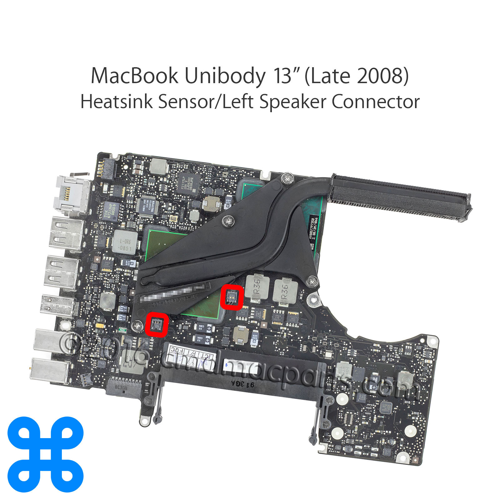 SPEAKER WTB CONNECTOR 2PIN – Apple MacBook Air 11″ A1370 A1465 13″ A1369 A1466