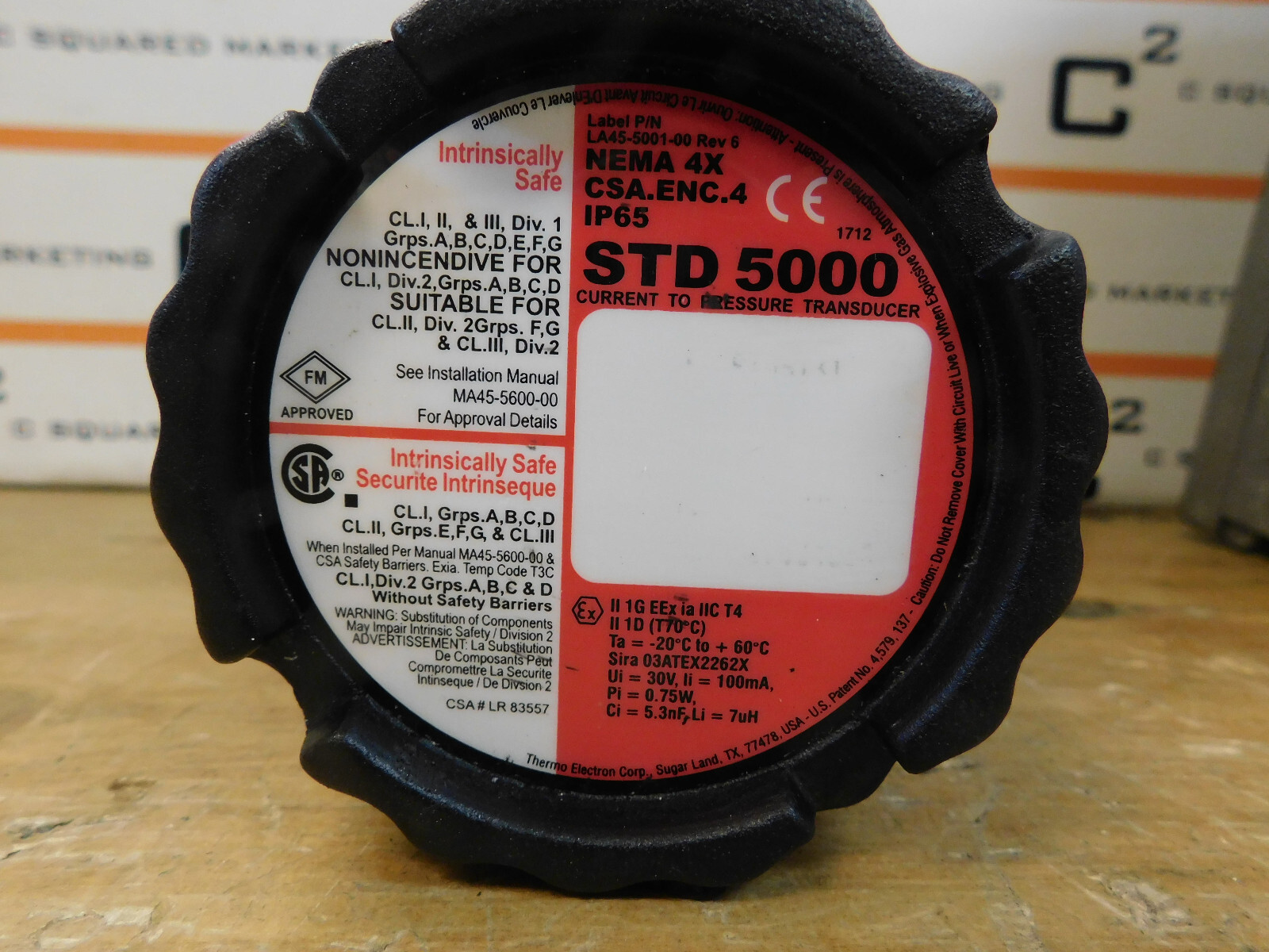 Thermo Electron STD5000 Current to Pressure Transducer used MSP