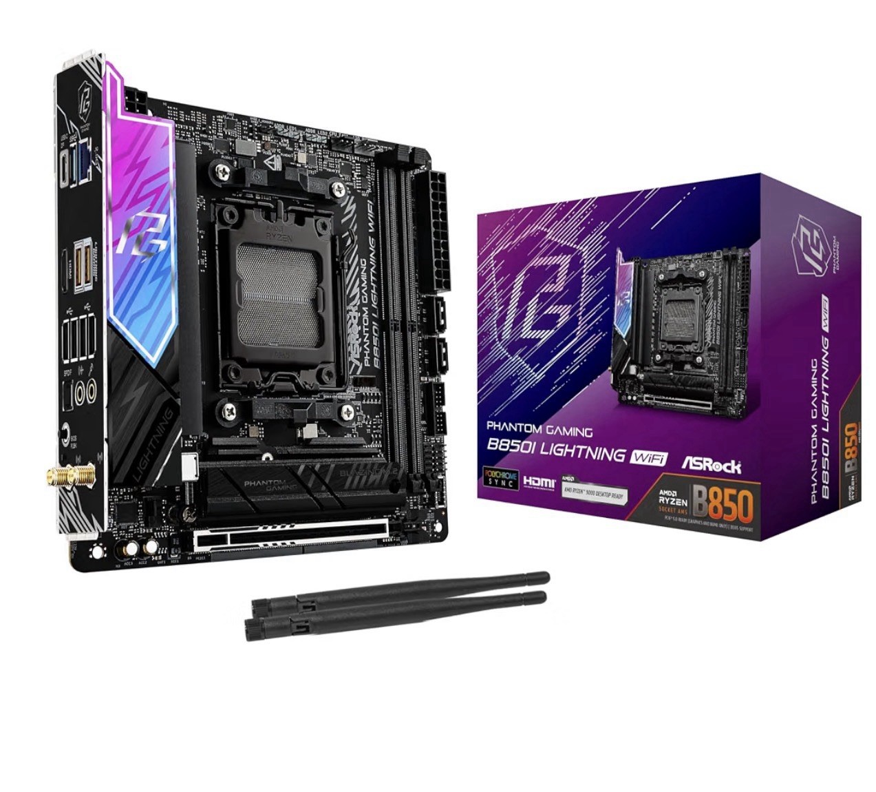ASRock AMD B850i Lightning WiFi And Ryzen 5 9600x CPU. BUNDLE!