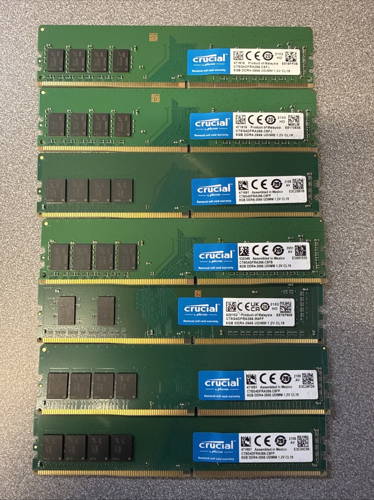 Crucial 7 x 8GB DDR4-2666 UDIMM