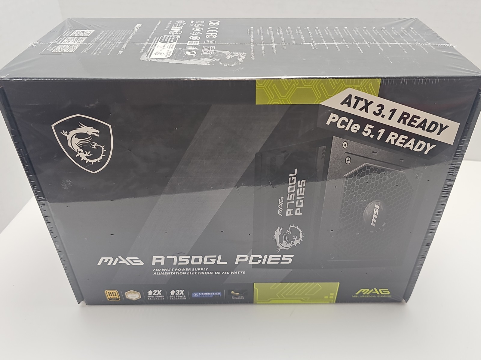 MSI – MAG A750GL PCIE 5 750W ATX 3.1 Full Modular 80 Plus Gold Gaming Power S…