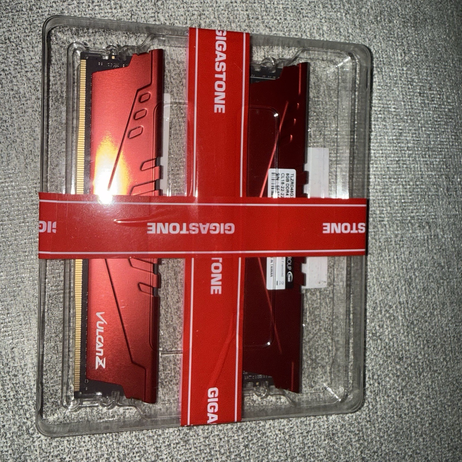 Gigastone Red RGB DDR4 Desktop RAM 16GB (2x8GB) 3200MHz PC4