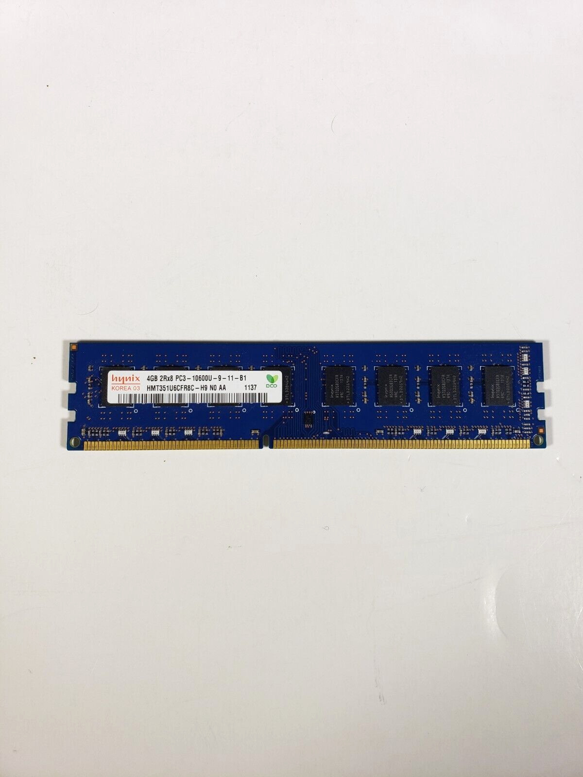 Hynix PC3-10600 4 GB DIMM HMT351U6BFR8C-H9 Desktop Computer Tested and Working