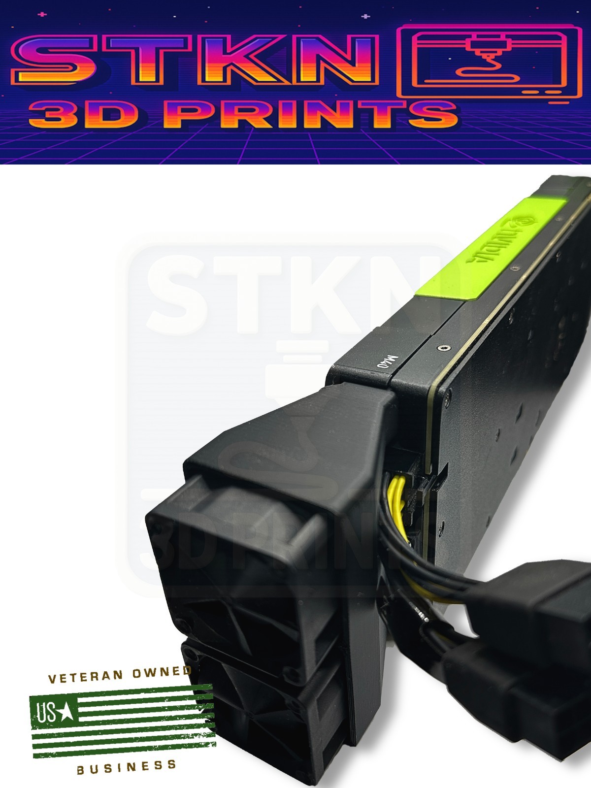 2-PACK ⚡ Nvidia Tesla P100 ⚡ HIGH STATIC PRESSURE Fan Adapter ✨Wholesale✨
