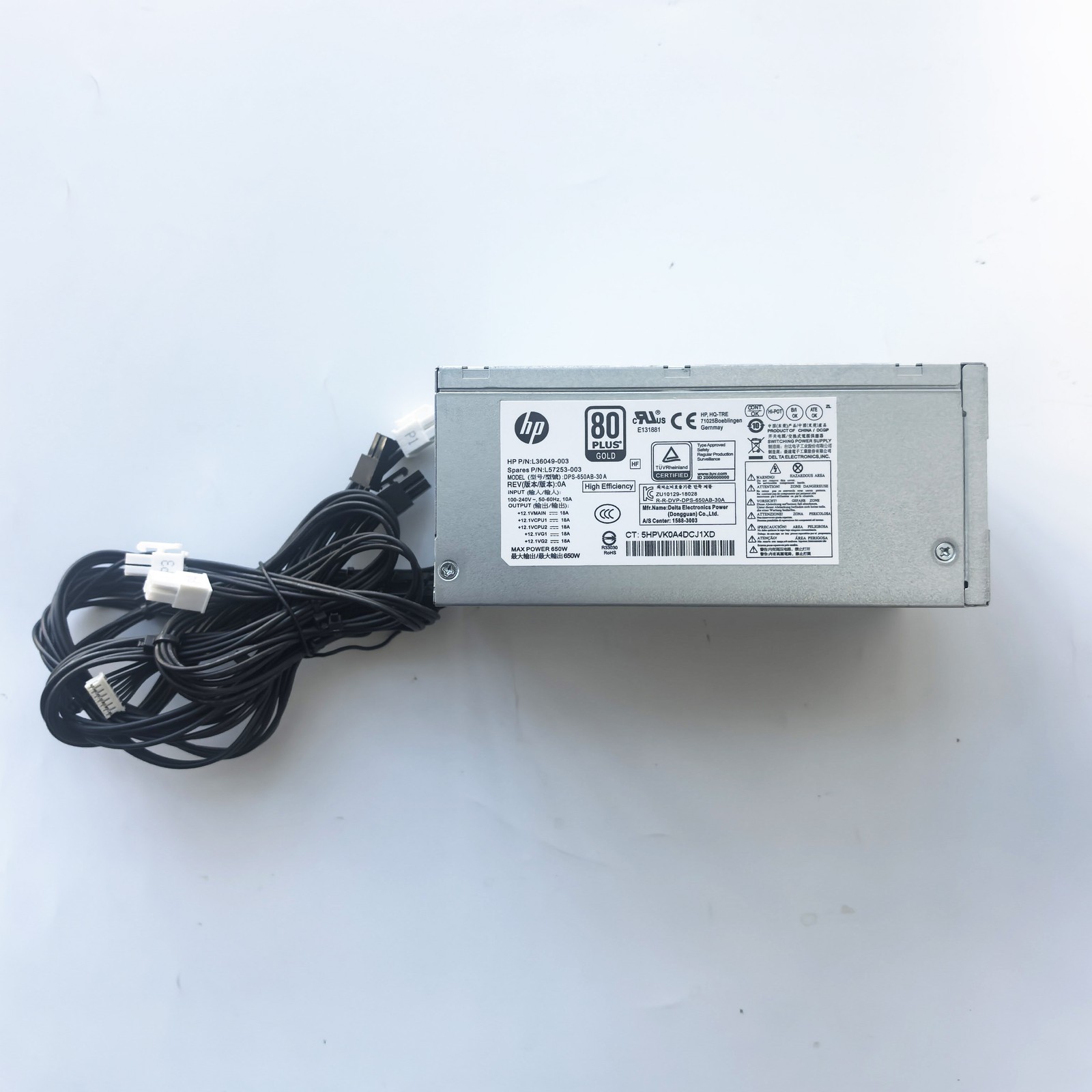 650W Power Supply PSU For HP 800 G3 G4 G5 Z2 TE01 TG01 DPS-650AB-30A