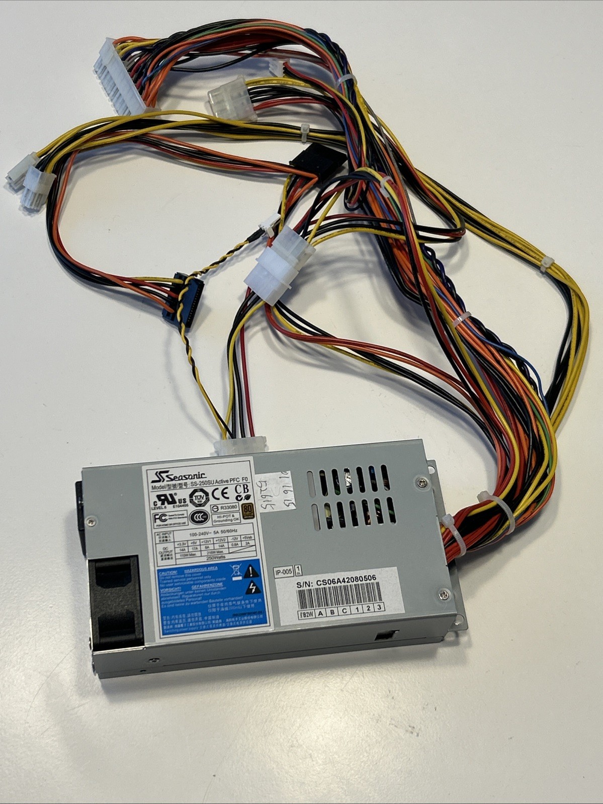 Genuine SEASONIC SS‑250SU Active PFC F0 100‑240V 5A 50/60Hz Power Supply