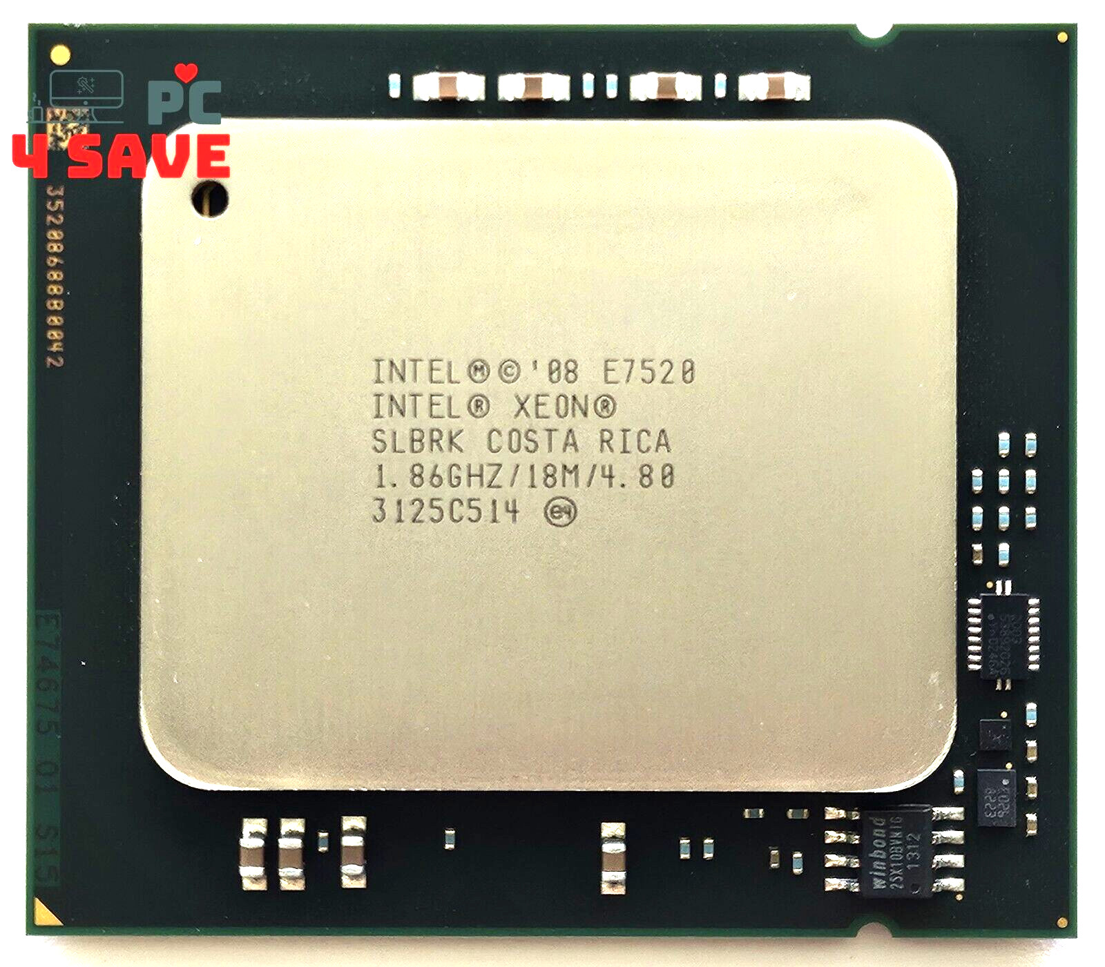 Intel Xeon E7520 1.867GHz 4 -Core LGA1567 18MB Server CPU Processor SLBRK 95W