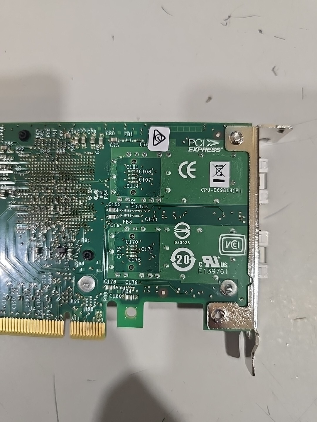 Intel X520-DA2 PCIe CNA Adapter 10 Gbps Dual Port E10G42BTDA 49Y7962 Short