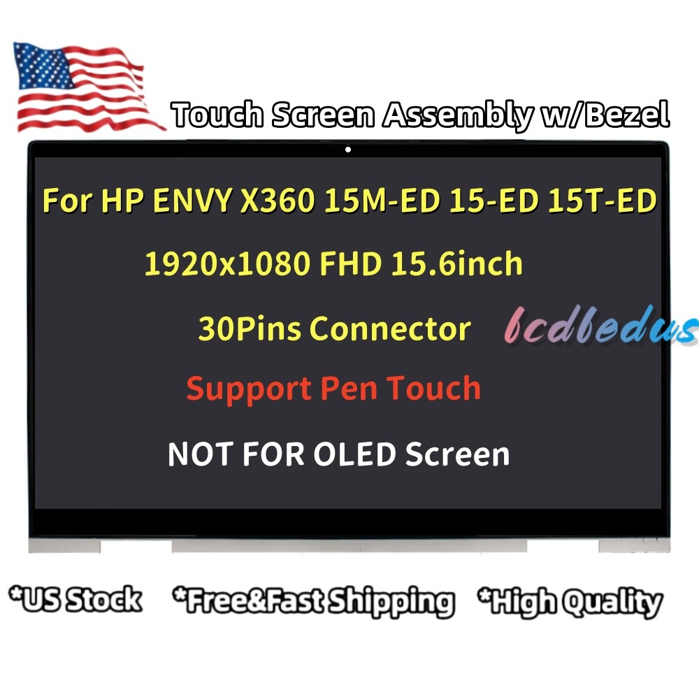 HP Envy X360 15M-ED FHD Touch Screen Digitizer NV156FHM-N4T L82481-AA1 30 Pin