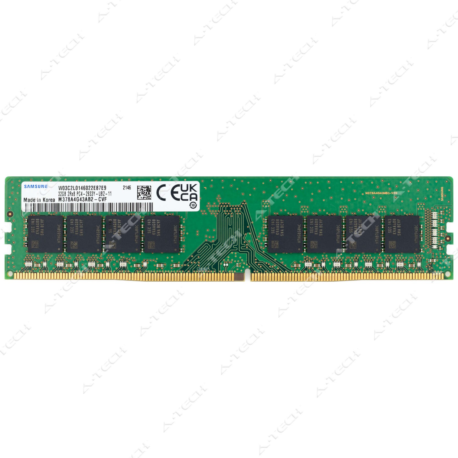 Samsung 32GB DDR4-2933 PC4-23400 2Rx8 DIMM Desktop Memory RAM M378A4G43AB2-CVF