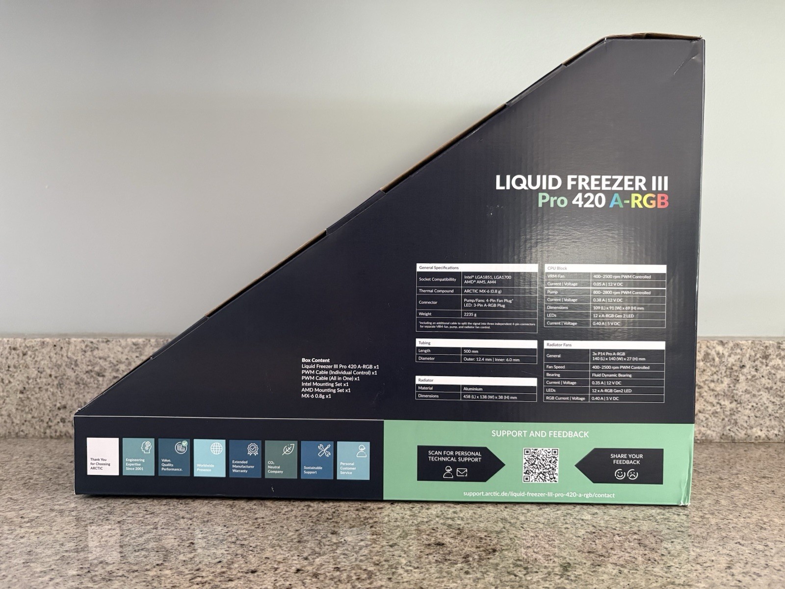 Brand New ARCTIC Liquid Freezer III Pro 420 A-RGB – AIO CPU Cooler
