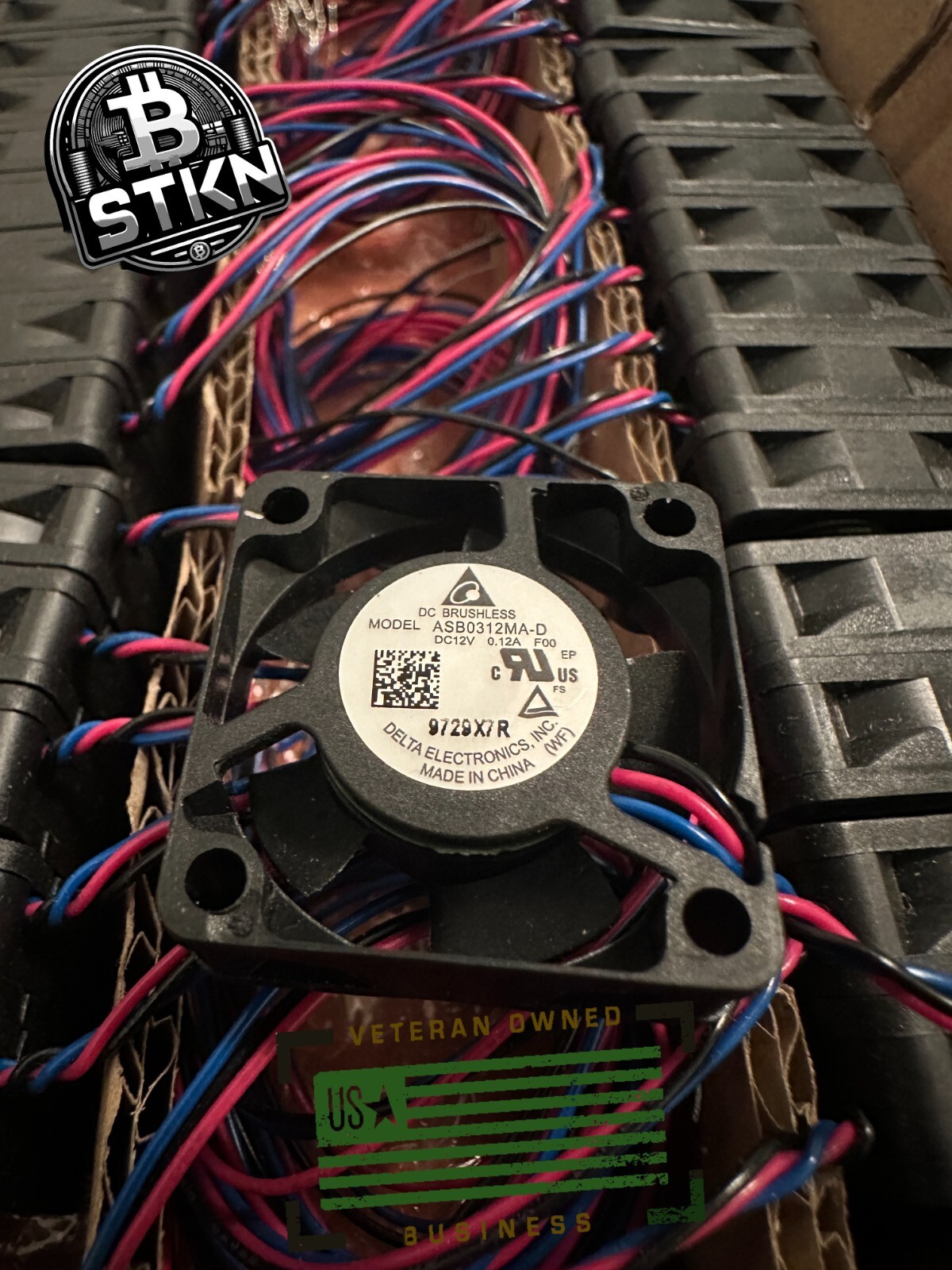 Delta 30mm Fan | 3-Pack | ASB0312MA-DF00 | 30x30x10mm | 9000 rpm