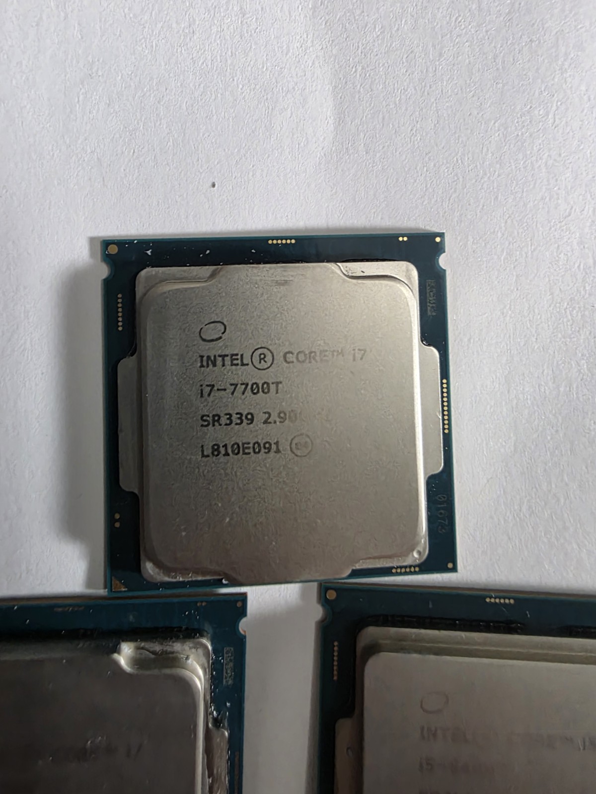Lot of 3 Intel Core i7-7700T 2.9GHz CPU Processor SR339,i7-7700,i5-6400t