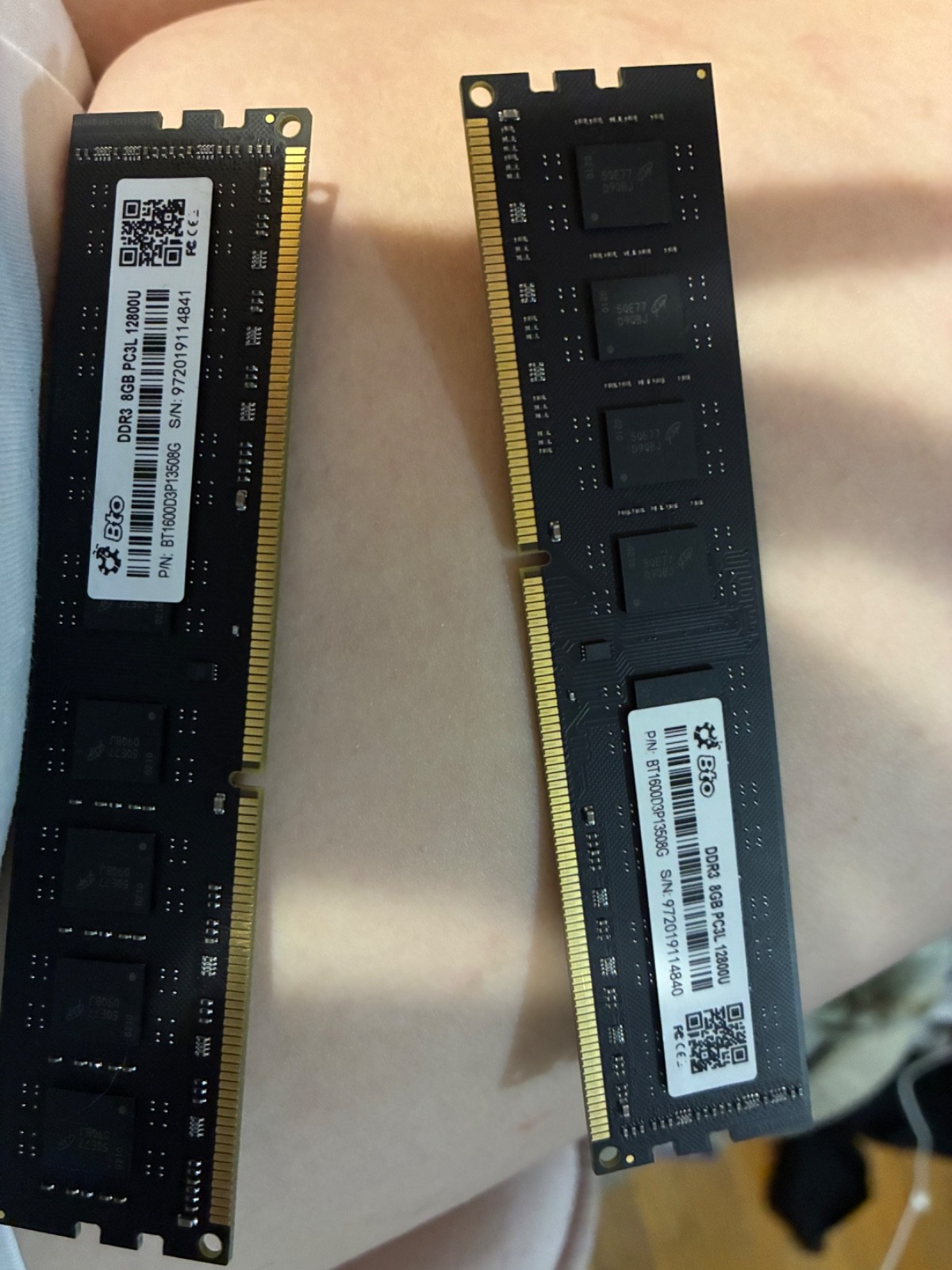 16GB DDR3L UDIMM 1600MHz Bto RAM