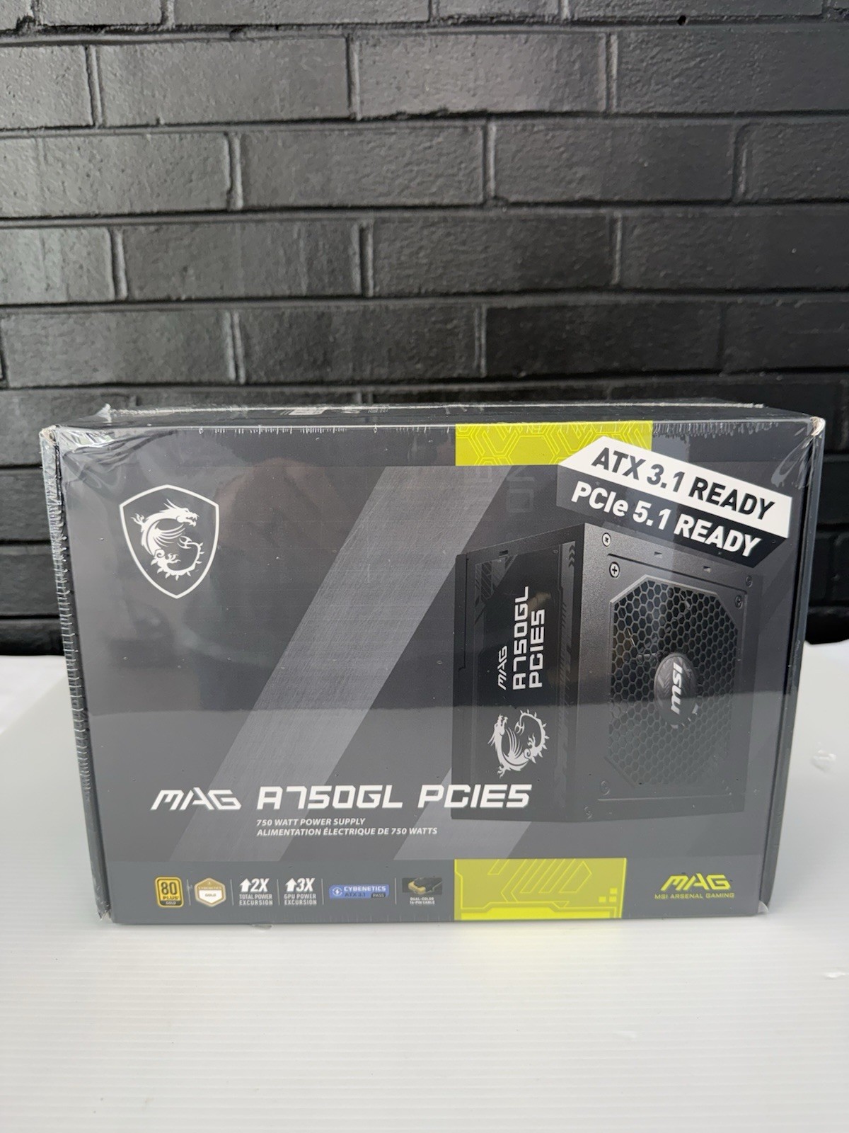 MSI MAG A750GL PCIE5 750W Gaming Power Supply ATX 3.1/PCIE 5.1 Ready 80 + Gold