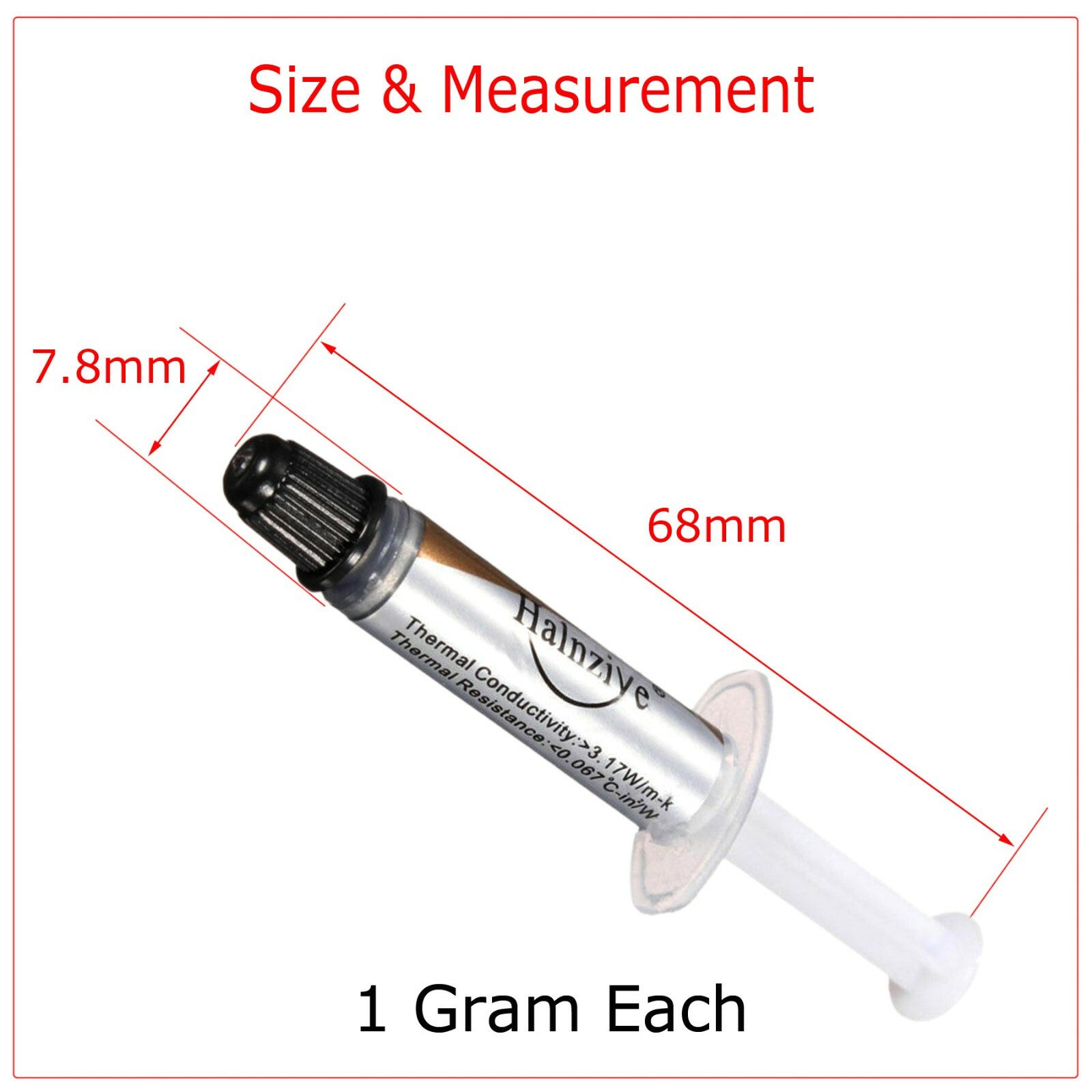 2X High Performance Silver Thermal Grease CPU Heatsink Compound Paste Syringe