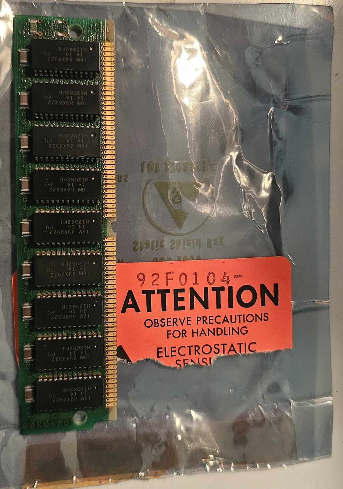 Vintage IBM 4MB 72-Pin SIMM Parity RAM Memory 89X8922 H12082PB FPM PS/2 386 486