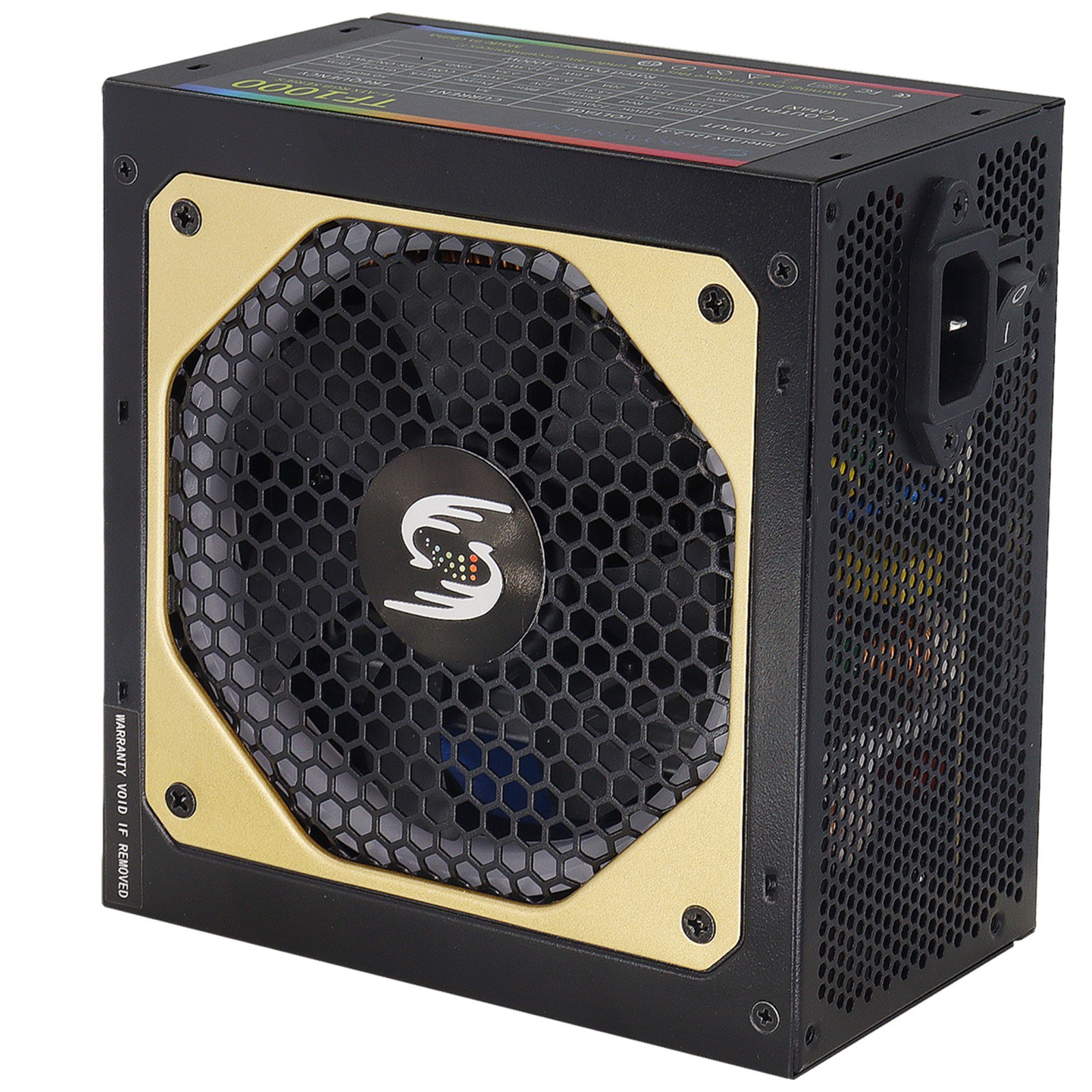 1000w Power Supply Full Modular, 85% Efficiency PC PSU, 120mm RGB Low Noise Fan