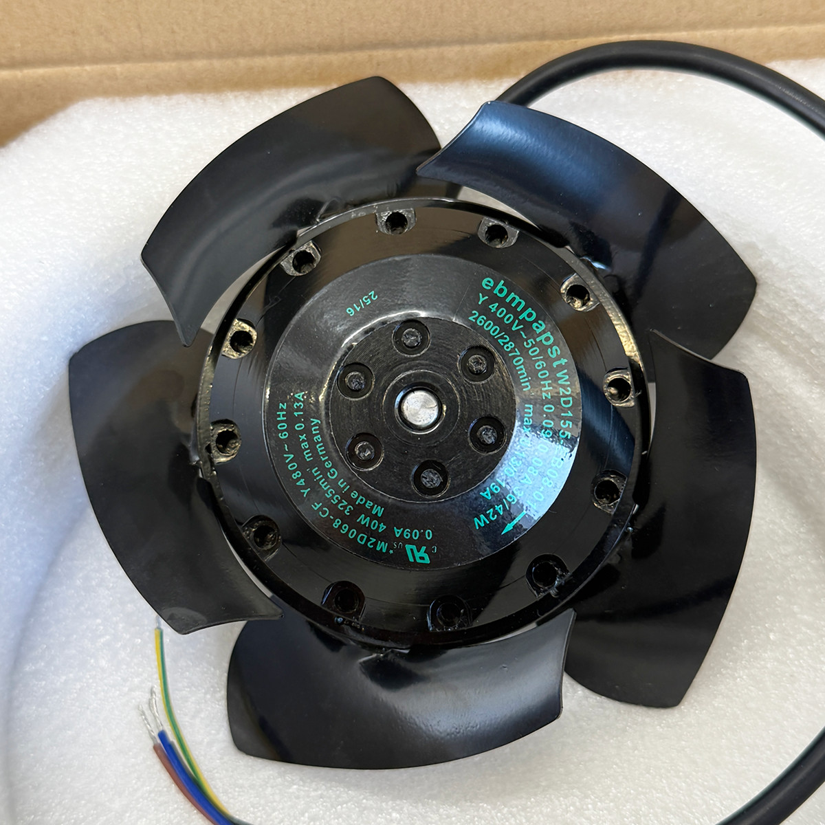 Brand New 1Pcs W2D155-EB08-01 400V for Ebmpapst Motor Fan W2D155EB0801