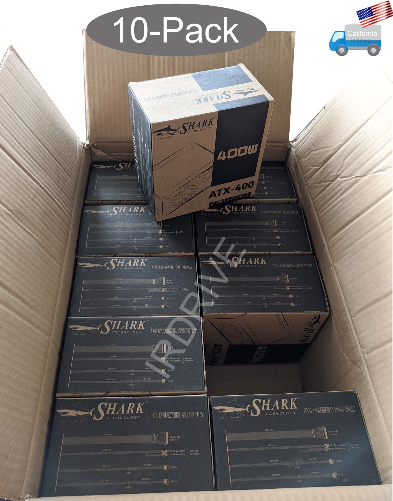 10-Pack: New 400W Standard PC Tower Compact ATX P4 4+4 CPU 12V/ PS3 Power Supply