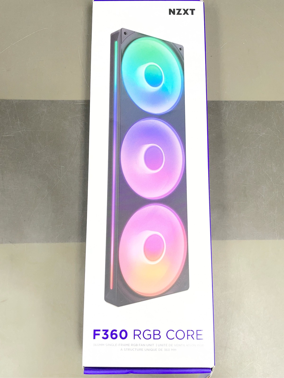 NZXT F360 RGB CORE RF-U36HF-B1 360mm RGB LED Single-Frame RGB Fan Unit