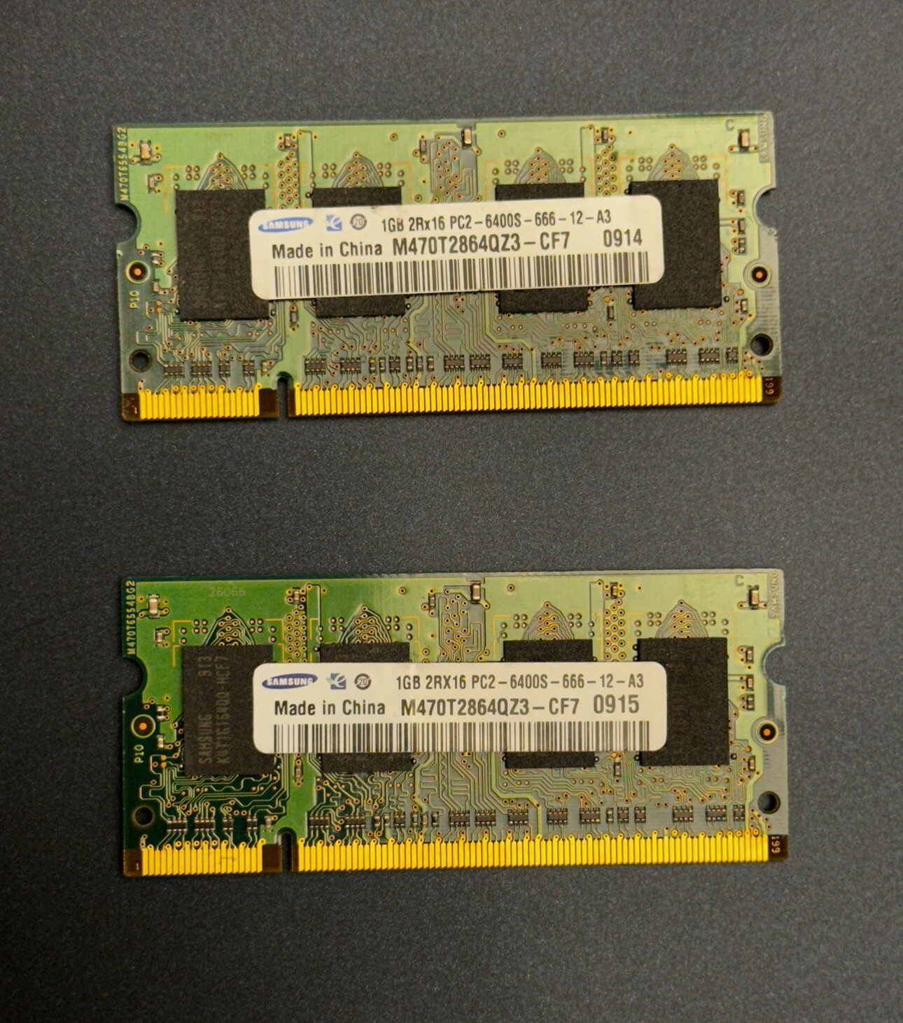 4GB (4 x 1GB) DIMM 800 MHz PC2-6400 DDR2 Memory – Samsung