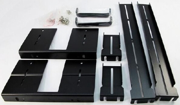 Conversion Kit / Heavy Duty Rail + Handle Set for Inter-Tech Ipc 5HU-9008 Black