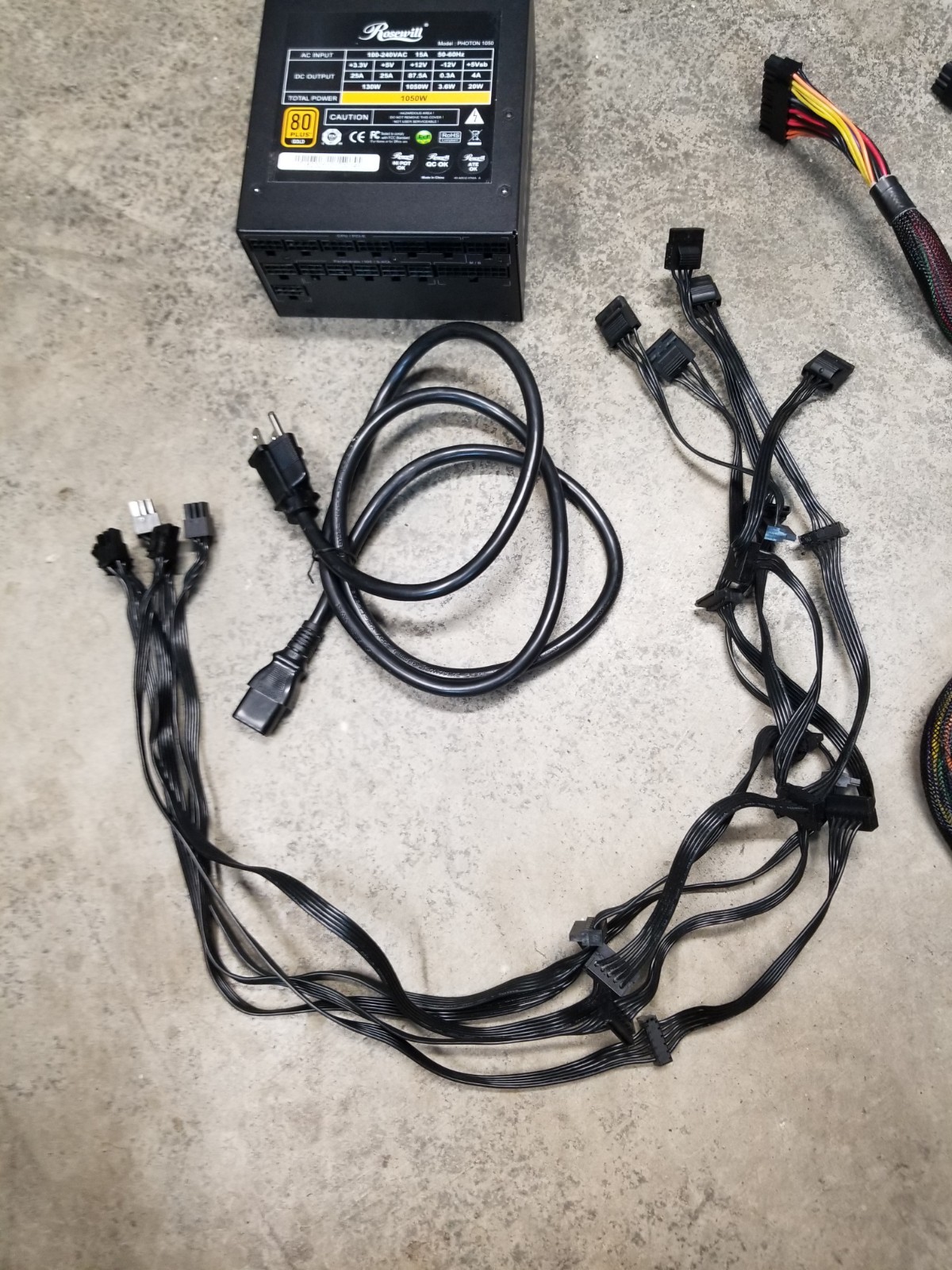 Rosewill Photon 1050 Full Modular Power Supply 1050W 80 Plus Gold