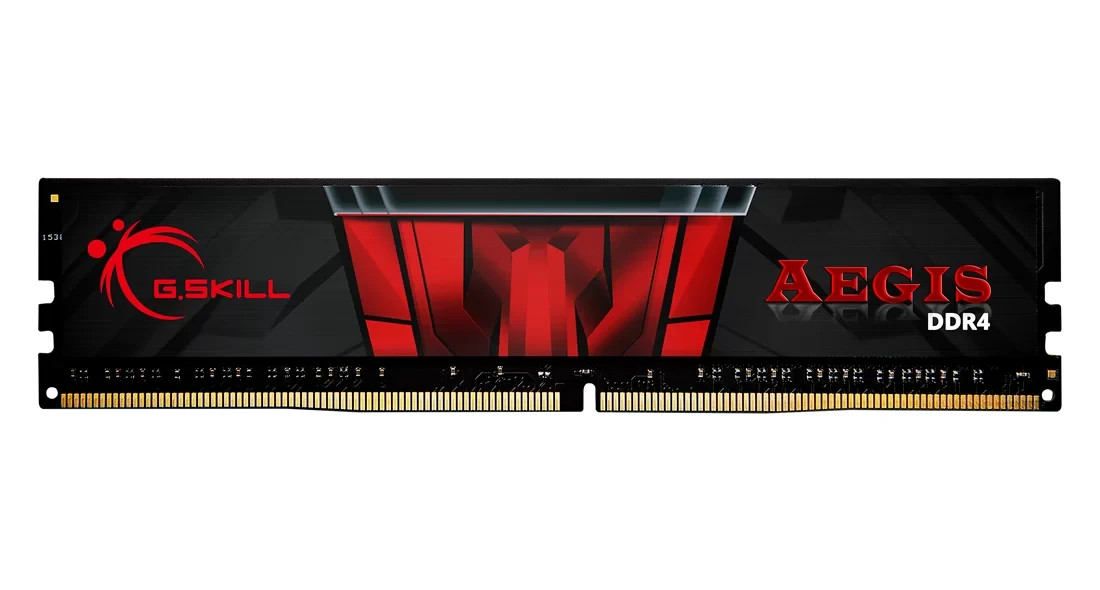 G.SKILL AEGIS SERIES DDR4 RAM 8GB (1X8GB) F4-2400C17D-16GIS – BLACK