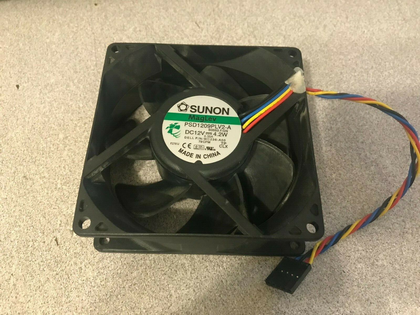 OEM Dell DC 12V 5 Pin Fan 92 x 32 WC236 0WC236 790 990 9020 7020 7010 9010 T1700