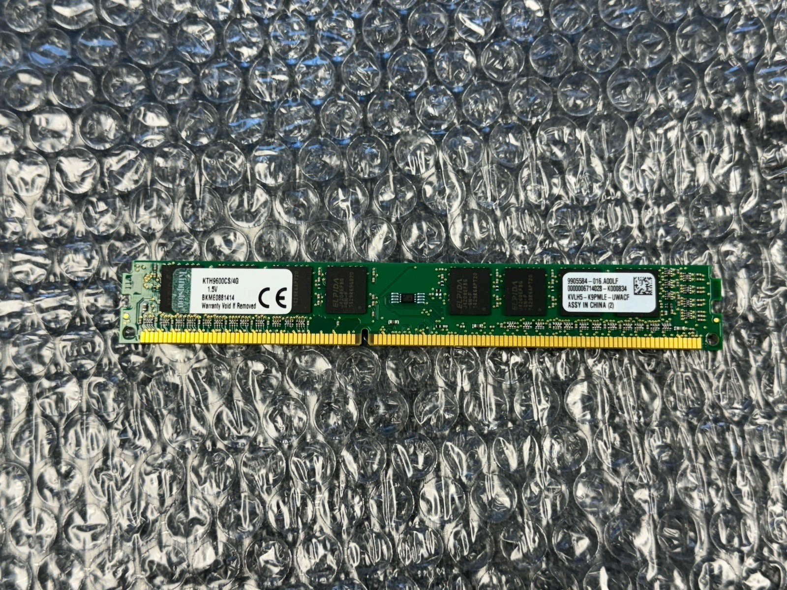 Kingston KTH9600CS/4G 4GB PC3-12800U 1600MHz Low Profile 1.5V Non-ECC DDR3 RAM✅