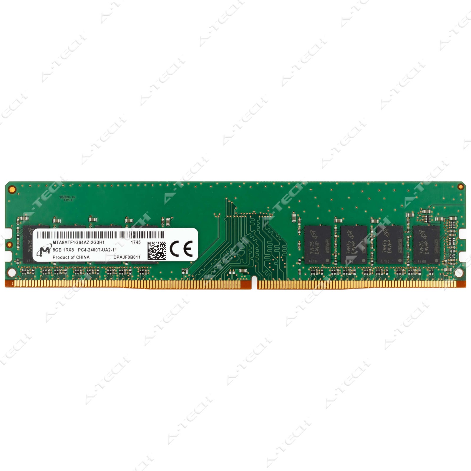 Micron 8GB DDR4-2400 PC4-19200 1Rx8 DIMM Desktop Memory RAM MTA8ATF1G64AZ-2G3H1