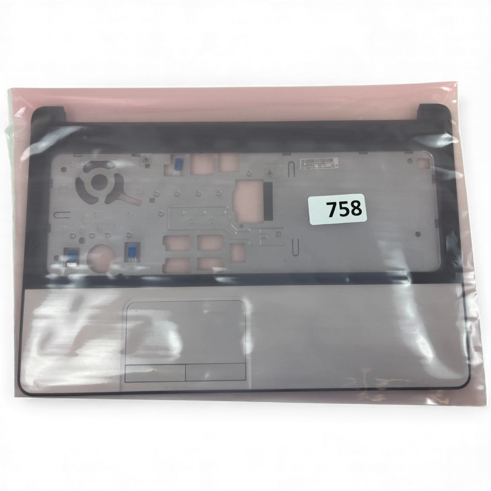 HP 355 G2 Silver & Black Palmrest w/Touchpad 758051-001