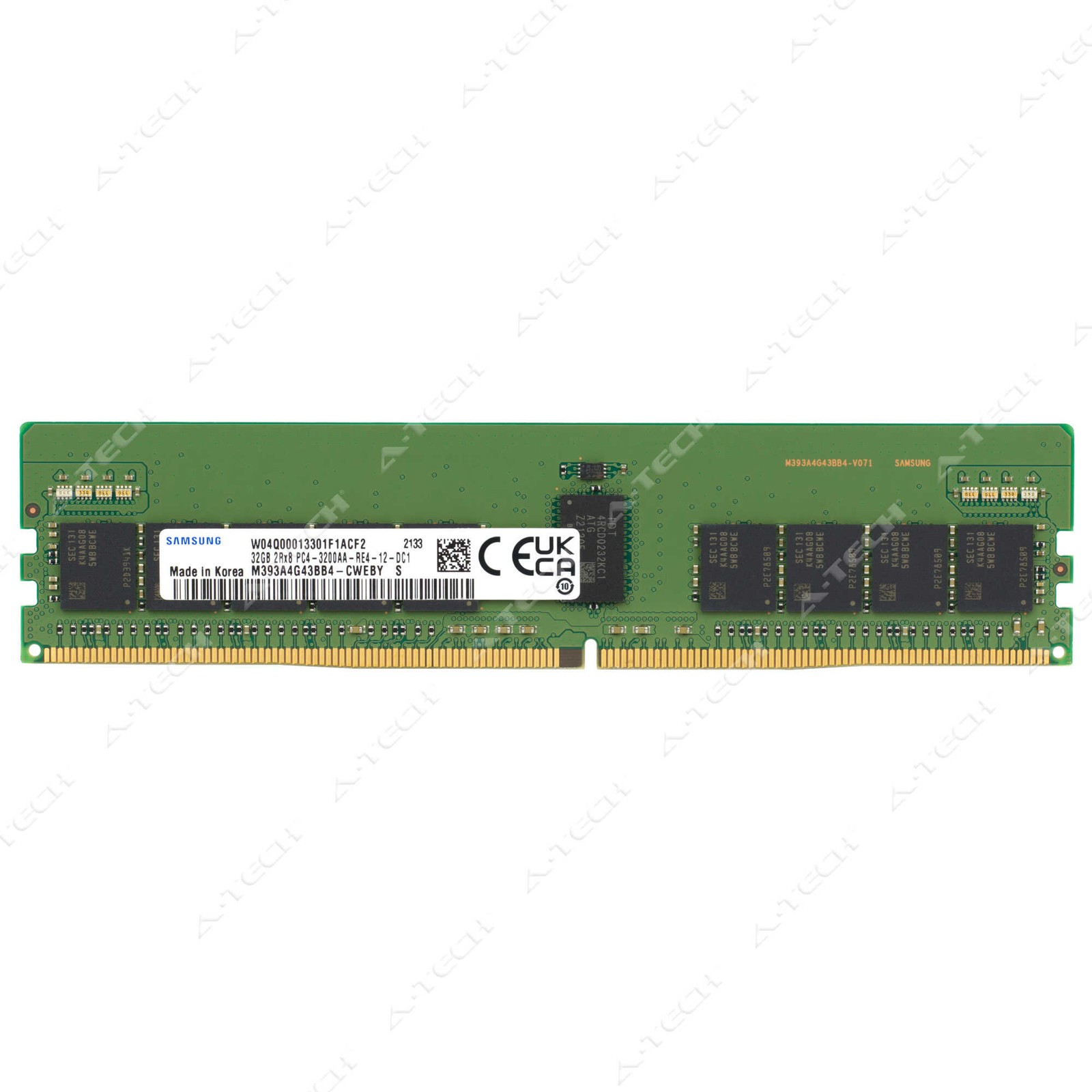 Samsung 32GB DDR4 3200MHz PC4-25600 ECC RDIMM Server Memory RAM M393A4G43BB4-CWE