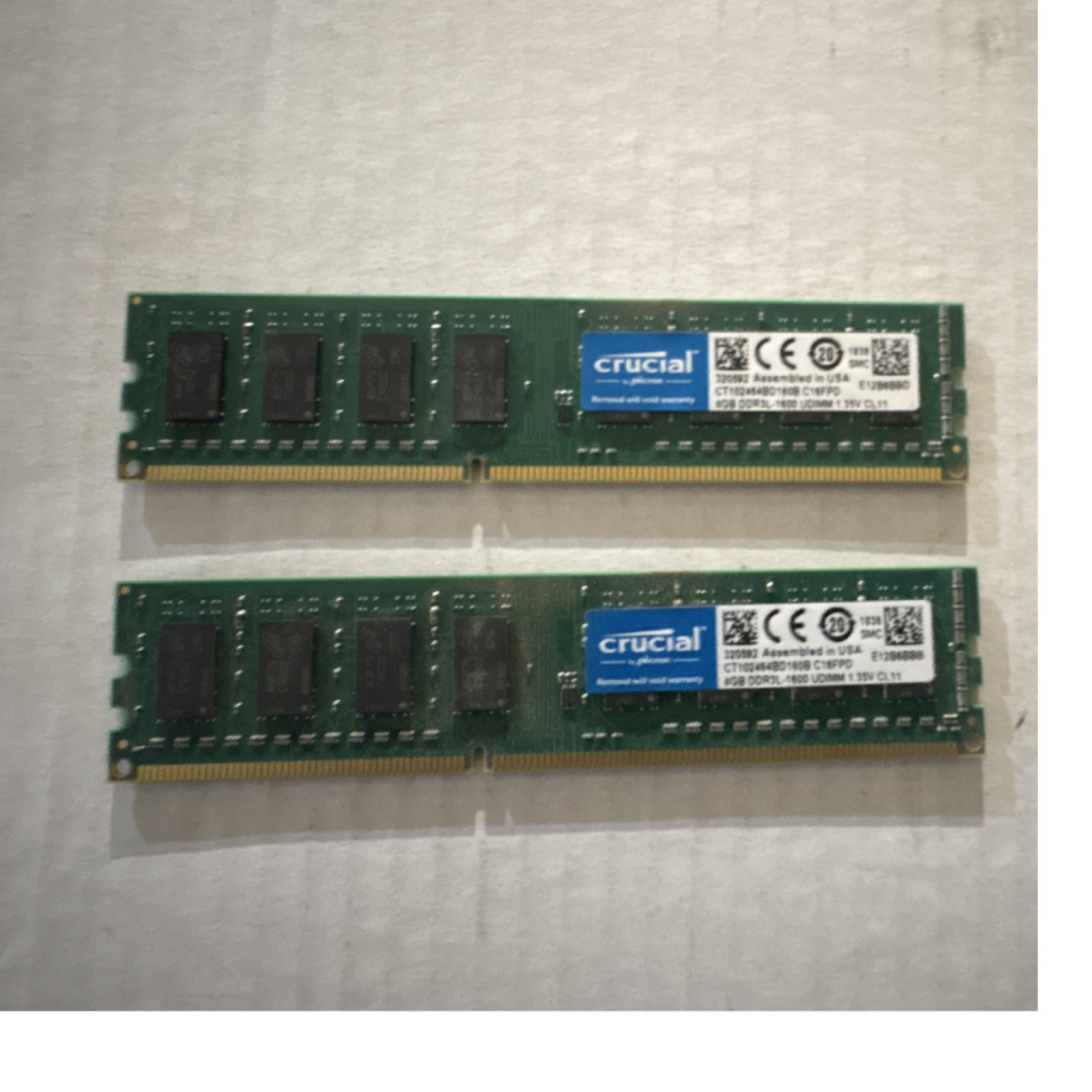 Crucial 16GB (2x8GB) DDR3L-1600 PC3L-12800 240-Pin UDIMM CL11