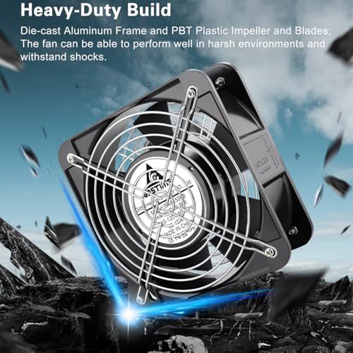 AXIAL Fan 15050 110V 120V AC 150mm x 150mm x 50mm Fan Ventilation Exhaust Pro…