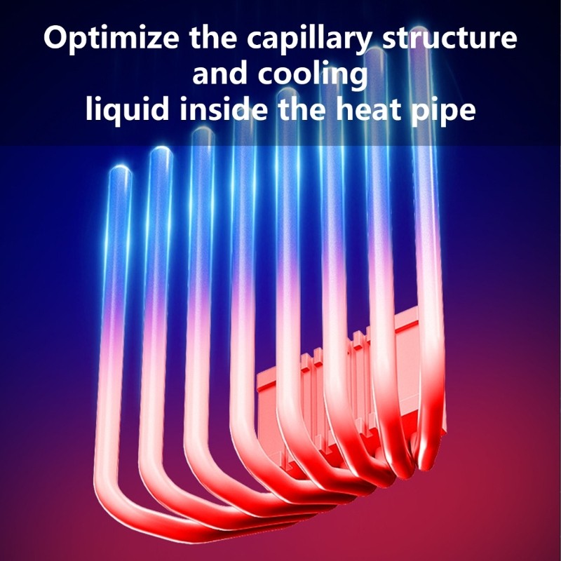 Down-pressure Radiator CPU Heat Sink Quiet Operate with 2400rpm Fan Speed Option