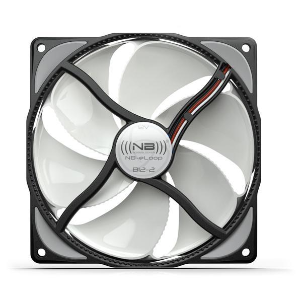 Noiseblocker NB-eLoop Series B-12-2 120mm Bionic Loop Rotor Fan, 1300rpm, 17 dBA