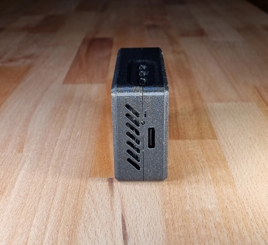 Raspberry Pi 5 + Pimoroni NVME Base Case 3D Printed