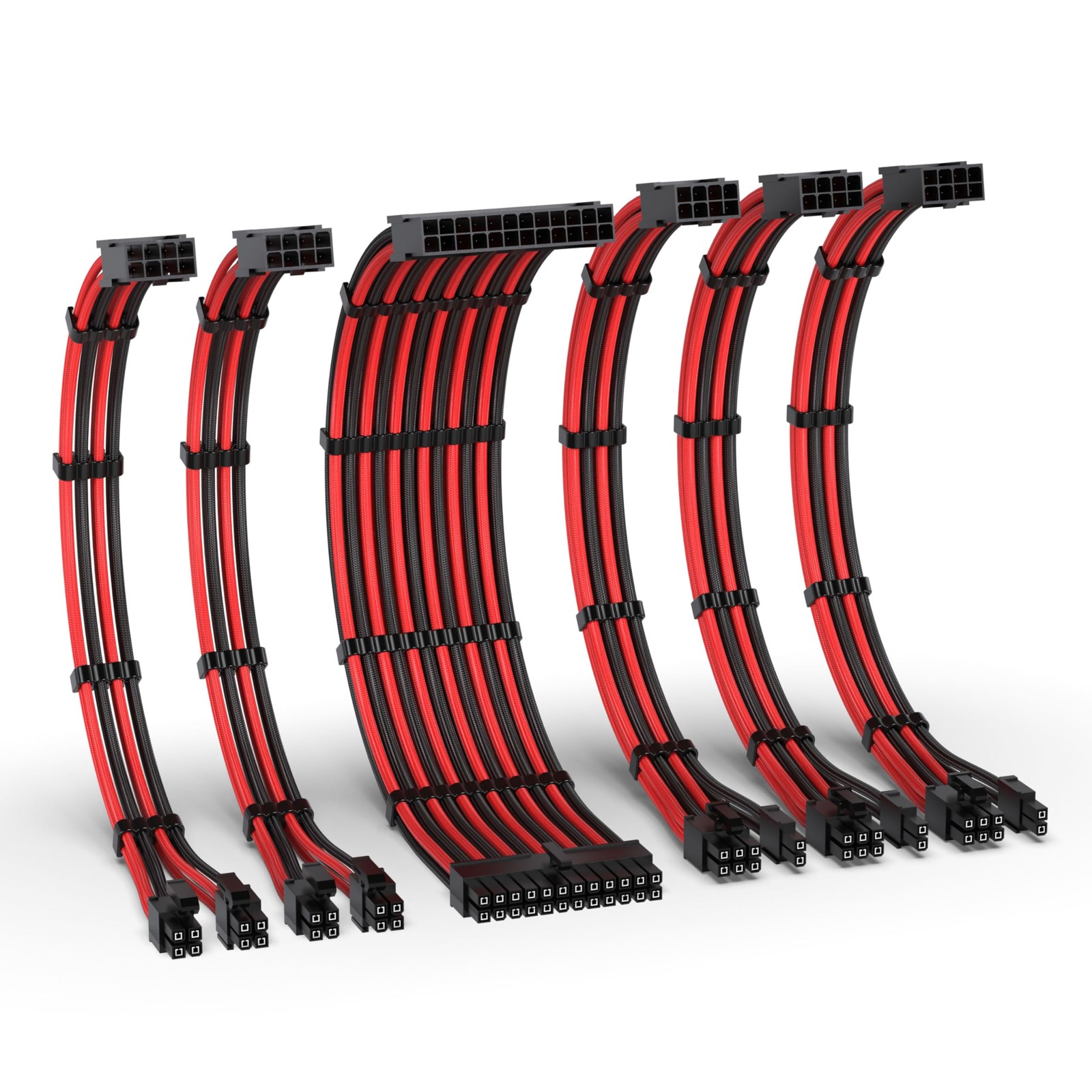 PSU Cable Extension Kit,16AWG Power Supply Extension,1x24Pin/2×4+4 EPS/3×6+2 …