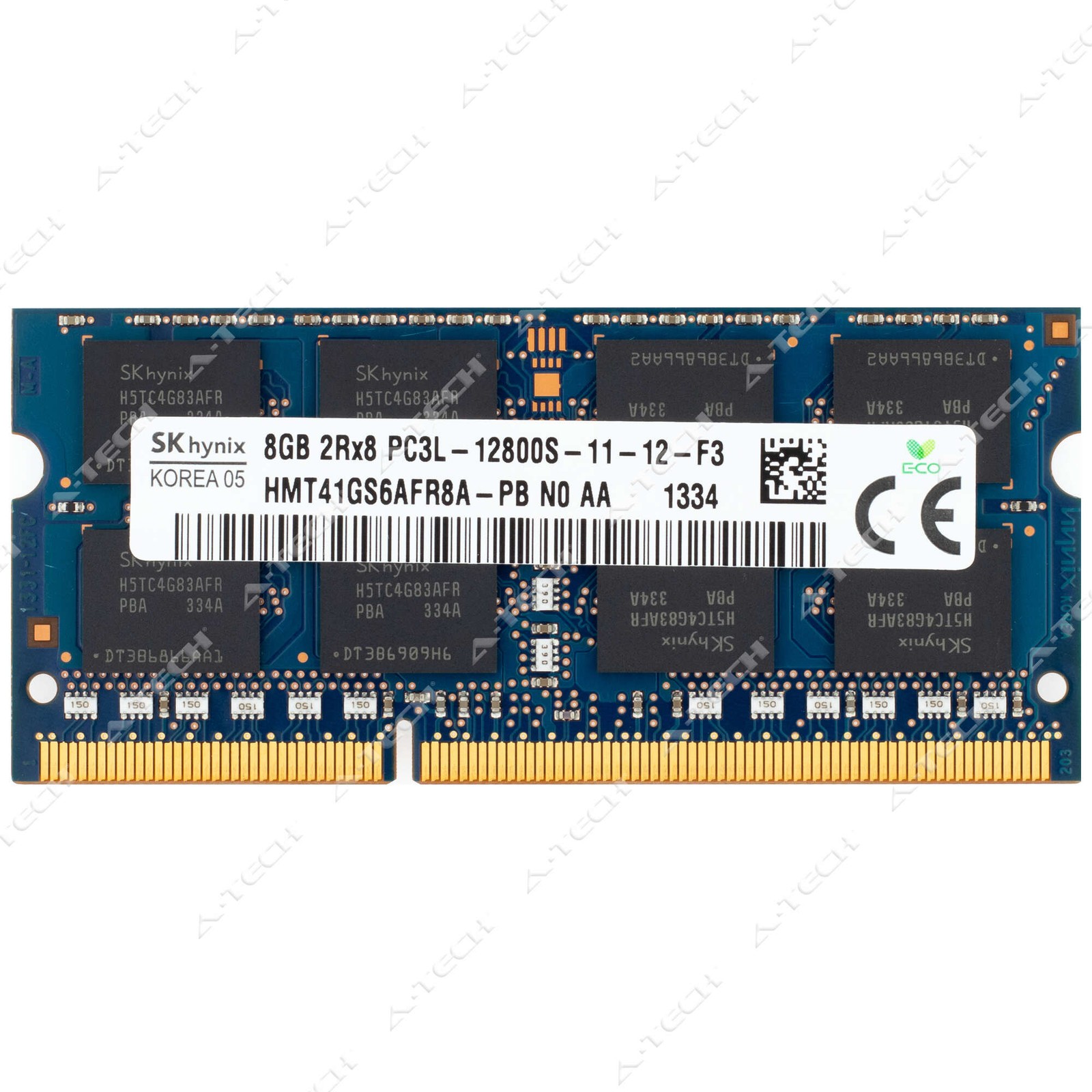 Hynix 8GB DDR3 1600 MHz PC3-12800 2Rx8 SODIMM Laptop Memory RAM HMT41GS6AFR8A-PB
