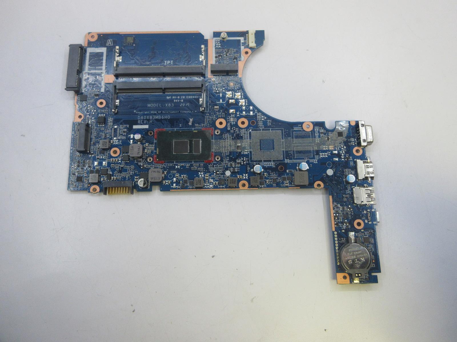 HP Laptop Motherboard DA0X83MB6H0 | Intel Core i5-7200U 2.50 GHZ A