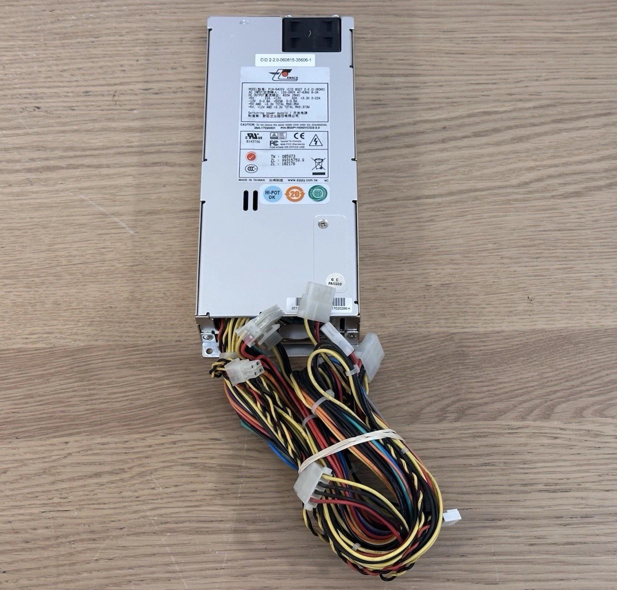 EMACS P1H-5400V 400W Power Supply 1U