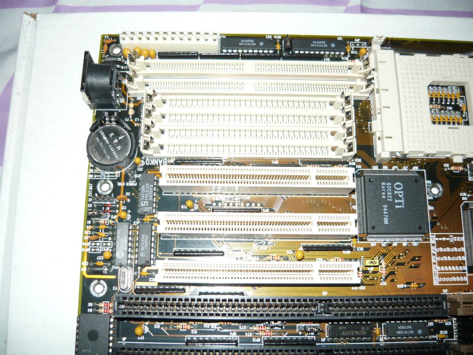 Vintage Edom MP032 OPTi Socket 3 486 PCI VLB ISA Motherboard Used Rare