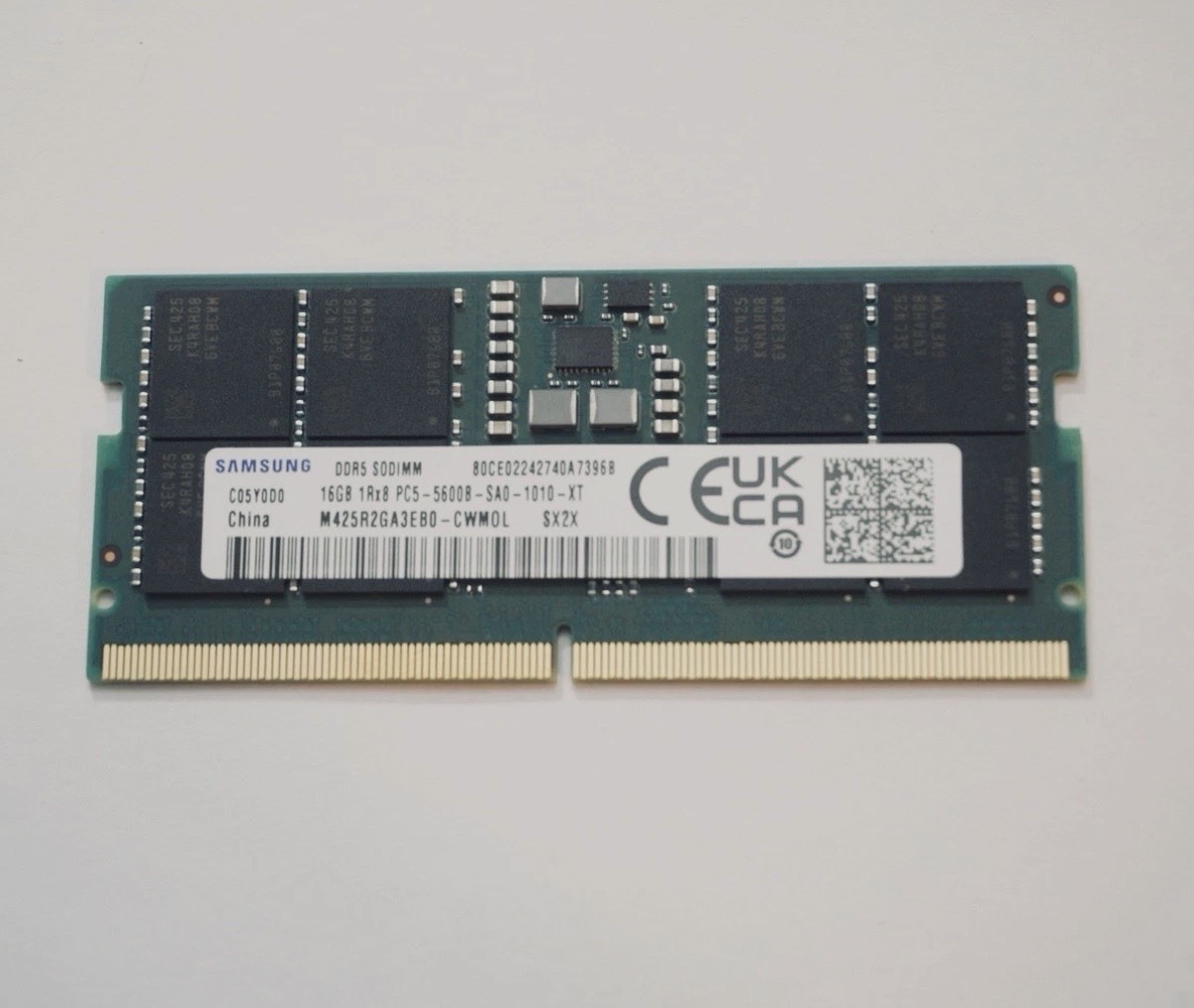 M425R2GA3EB0-CWM0L Samsung 16GB 1RX8 PC5-5600B DDR5 5600MHZ SO-DIMM Memory